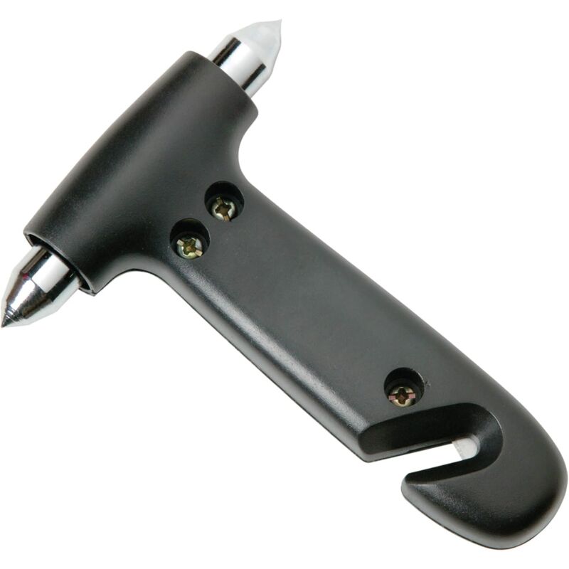 Outil Sécurité Automobile Marteau Urgence Voiture 2 En 1 | Brise-vitre Et Coupe-ceinture | Safe Pro X Noir Bleu Coupe-ceinture Sécurité