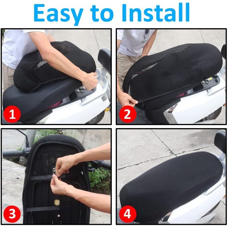 Coussin Selle Housse De Coussin De Siège De Moto En Maille