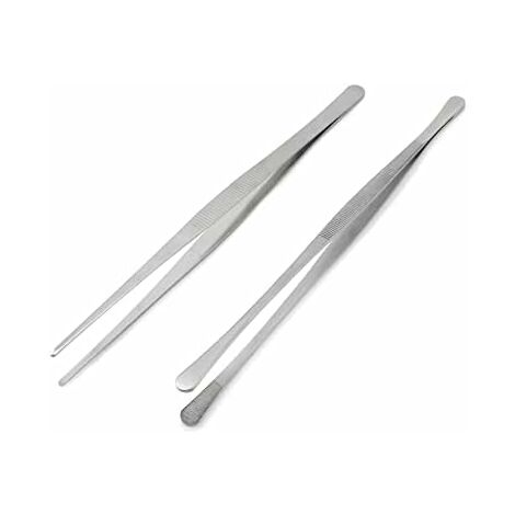 Lot de 2 pinces de cuisine multifonctions en acier inoxydable pour