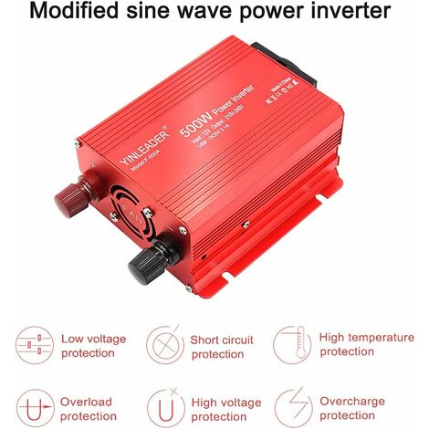 Green Cell® Convertitore DC 24V A AC 230V 500W/1000W - Foto 2
