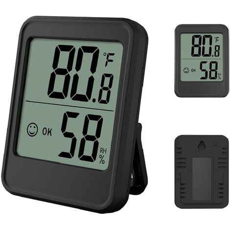 3pcs Thermomètre numérique, jauge d'humidité, hygromètre intérieur de  taille mini avec moniteur d'humidité de température pour la maison, bureau