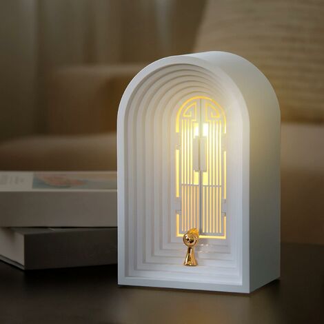 Lampe de décoration de bureau-Design unique avec portes ouvertes