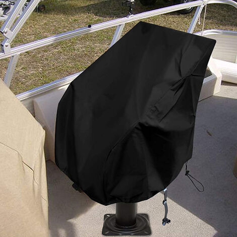 2 Housses Siège Bateau Étanches Shumo - Gris Argent - 61x56x64cm - Protection UV Et Intempéries
