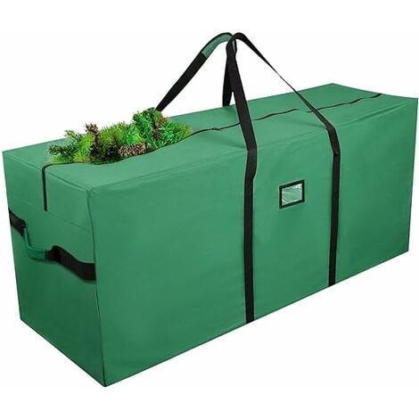Sac poubelle, organisateur de sapin de Noël, sac étanche avec fermeture  éclair et poignée Vert Extérieur