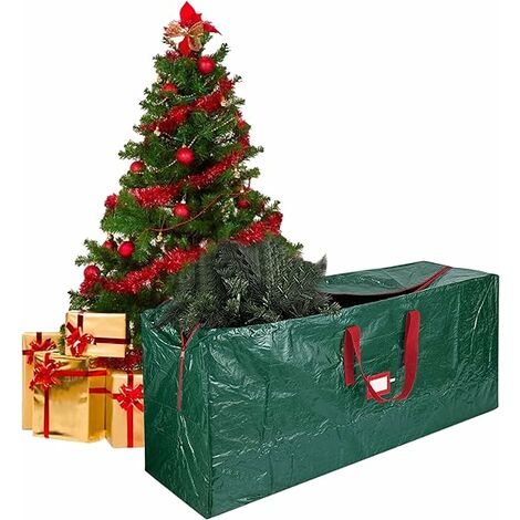Sac de rangement pour arbre de Noël – Petits et grands sacs de couverture  de Noël pour arbres artificiels de 1,8 m et 2,1 m – Étanche extra résistant  – Boîte robuste avec fermeture éclair