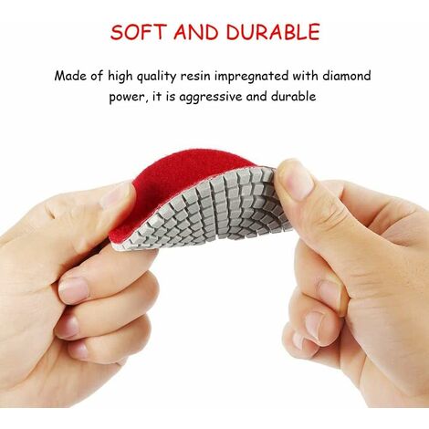 15 Disques De Polissage Diamant 100 Mm - Pour Béton, Marbre, Granit - Granulométrie #30 à #6000