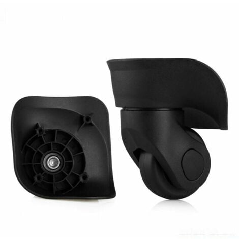 Roues de rechange universelles pour valises: Pimpantes, silencieuses et durables - Petites noires, lot de 2