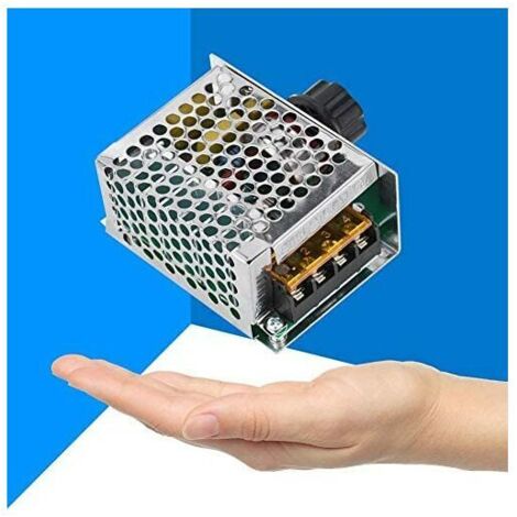 Variateur De Vitesse 4000W Pour Moteur AC - 120V à 220V - 15A - Thermostat Intégré