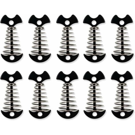 JTENG Lot De 10 Piquets De Tente En Aluminium De 18 Cm Et 4 Piquets De