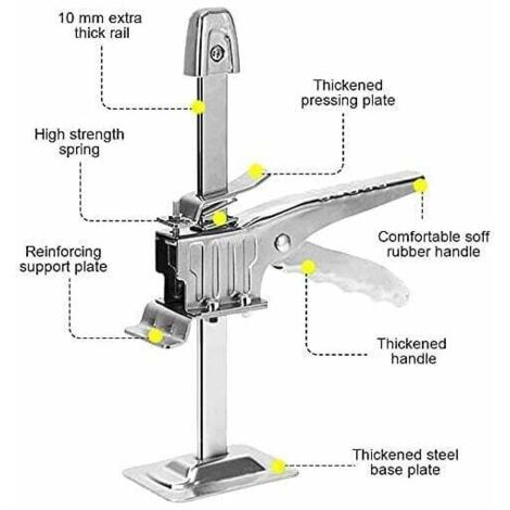 Lot De 2 Crics De Levage Pour Meubles - Bras Réglable 5-250mm, Capacité 130kg, Installation Armoire/Carrelage