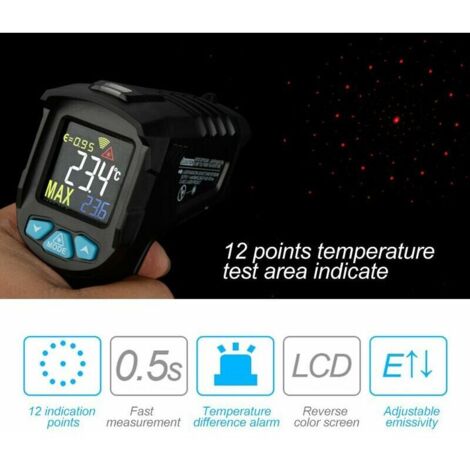 Mini Thermomètre Infrarouge Numérique Stylo De Poche Portable - Écran LCD Industriel