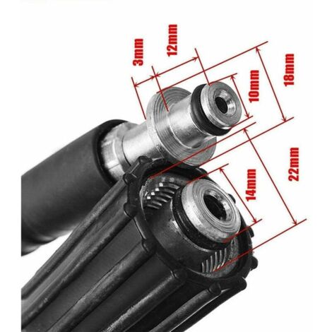 Convient pour Karcher K2 K3 K4 K5 6M / 8M / 10M tuyau de pulverisation de tuyau de nettoyage sous pression 8M
