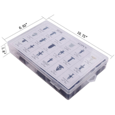 20 Rivets Plastique 8mm Pour Citroën PSA - Clips Pare-Chocs, Fixation Rapide