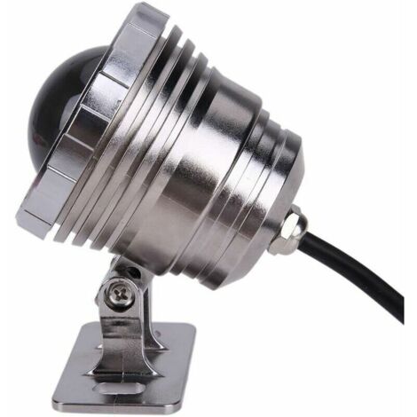 Projecteur de piscine 10W avec télécommande 4 modes RGBW IP68 85-265V Projecteur LED Aquarium Lampe sous-marine Éclairage submersible Projecteur Lampe d'extérieur pour étangs Fontaines Parc Lac