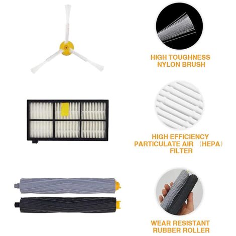 Kit d'accessoires de réapprovisionnement pour Irobot Roomba série 800 900 980