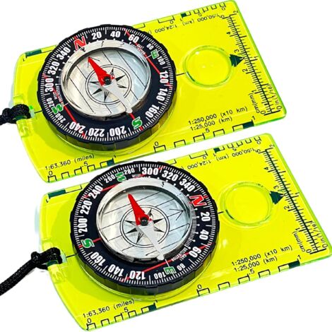Lot De 12 Boussoles D'orientation - Compas étanche Randonnée Camping Enfants Aventure