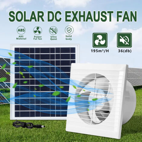 4 Ventilateur d'échappement solaire de pouces 6W Panneau solaire - Chine Ventilateur solaire, ventilateur d'extraction solaire