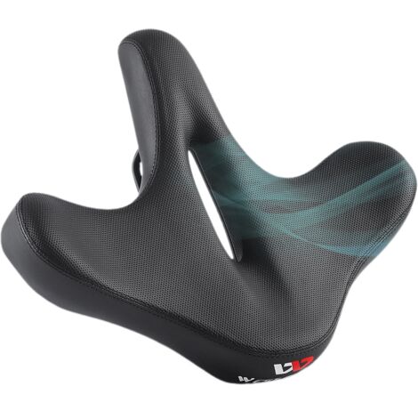 Selle De Vélo Confort Gel Mousse Mémoire Avec Suspension Et Rétroviseur - Siège Ergonomique Universel