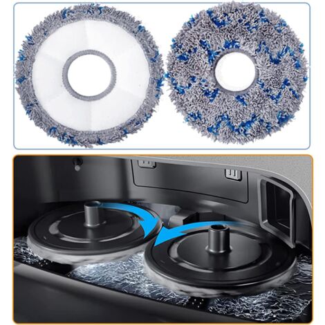Lingettes De Rechange Pour Robot ECOVACS DEEBOT T20 Omni - Lot De 6 - Microfibre Absorbante