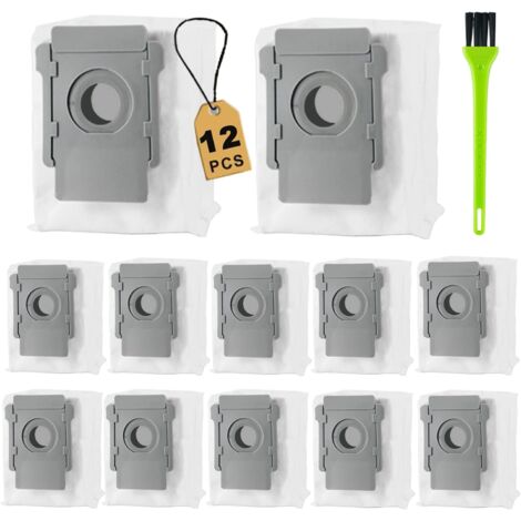 Sacs D'aspirateur Pour IRobot Roomba I7/i3/s9/j7/e5 Etc. - Lot De 12 - Filtration Fine - Compatible Station De Vidage