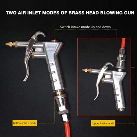 Pistolet à air Soufflette à air comprimé Raccord rapide Soufflettes haute pression Pistolets de soufflage pneumatique