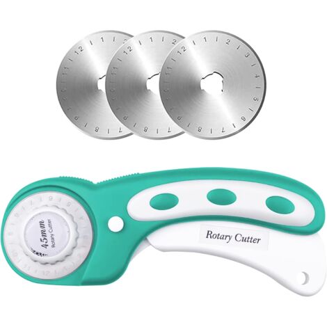Cutter Rotatif 45 Mm Dzxin - Pour Tissu, Cuir, Papier - Coupe Précise Avec Sécurité - 6
