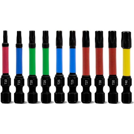 Sourcingmap 10pcs Embouts De Tournevis à Tige Ronde