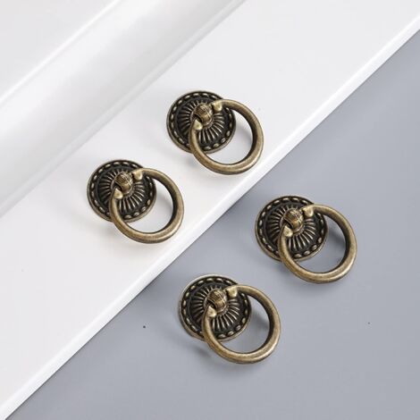 Trou à trou 192 mm - B poli bronze - Poignées En Bois Pour Meubles En