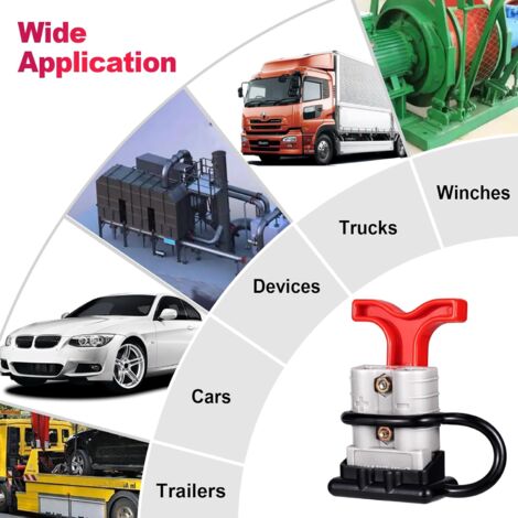 Connecteur Rapide 50A Pour Batterie Voiture - 1/2/4 Pièces - Déconnexion Facile Fil D'alimentation