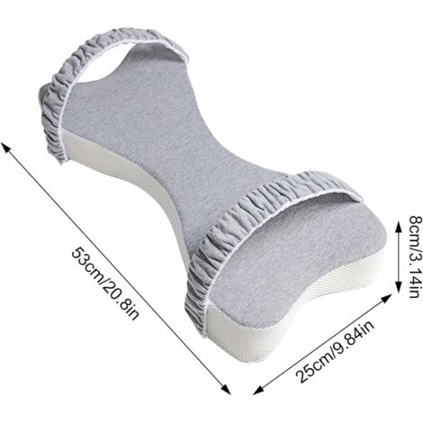Coussin Genou Orthopédique Perffi - Pour Dormeurs Côté - Mousse Mémoire Forme - Housse Lavable - Ergonomique