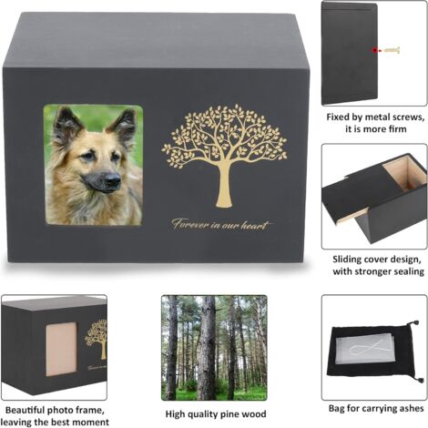 Urnes commémoratives en Bois pour Chiens - Urnes commémoratives en Bois pour Chiens - Rouge