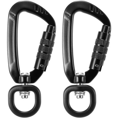Mousqueton Pivotant 316 – 70/87/128mm, Acier Inoxydable, Sécurité, 360° Anti- Torsion