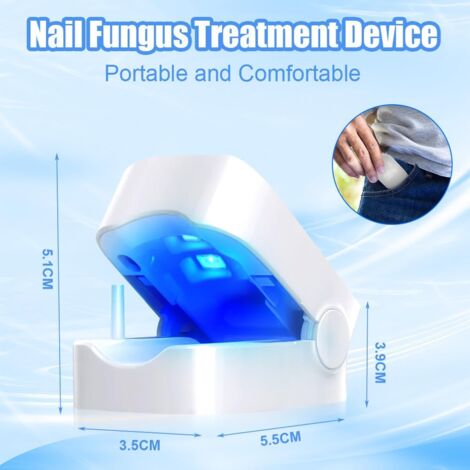 Appareil Traitement Laser Mycose Ongles, Portable Dispositif des Champignons des Ongles, Dispositif de Traitement Laser pour Mycose Ongles des Pieds Nettoyage et Réparation Ongles Traitement