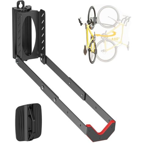 Support Mural Pliable Charles Daily Pour Vélo – Protection Mousse, Charge 20 Kg, Sangle Roue Avant Incluse