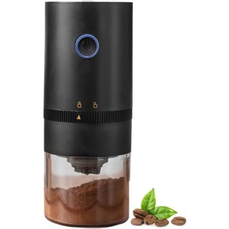 Moulin a Grains de Café,Fraise a Café Portable avec Brosse et Câble de Données pour Expresso Infusé a Froid,Verser Sur