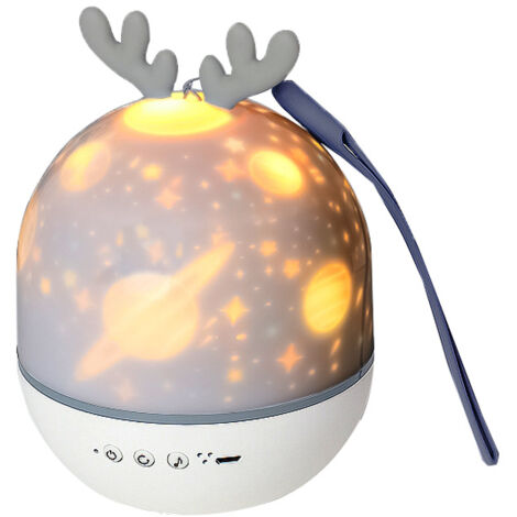 Projecteur LED Halloween 360° - Projection Motifs Effrayants Sur Murs Et Plafond - Alimentation USB