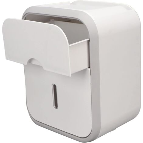Porte-papier Toilette Avec Distributeur De Lingettes Et étagère - Rangement Salle De Bain Mural