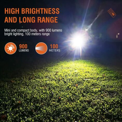 APLOS H350 Lampe Frontale Led - 1800 Lumen Portable Lampe Frontale avec