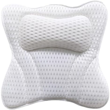Oreiller De Bain Anti-Dérapant - Coussin Appui-Tête Pour Baignoire - Imperméable, Doux - Noir