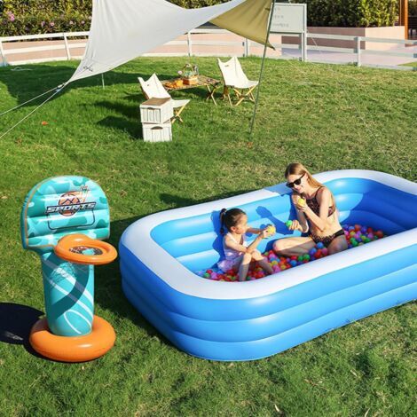 Panier De Basket Flottant Pour Piscine - 2 Balles Incluses - Jeu Aquatique Pour Enfants Et Adultes - Idéal Pour L'été !