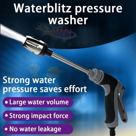 Pulvérisateur De Lavage, Nettoyeur Haute Pression 2-en-1 Buses Réglables Tuyau Détachable Adapté Standard Lance De Lavage De Voiture Pulvérisateur