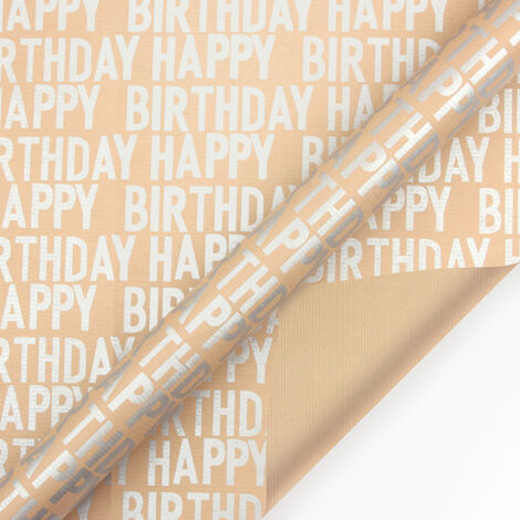 Rouleau De Papier D'Emballage Kraft - Motif Chat Pour Toutes Les Occasions - 43 Cm X 10 M[x745