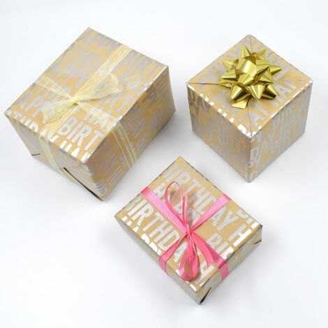 Papier Cadeau Set, Recyclé Papier Cadeaux Feuille Papier Joyeux