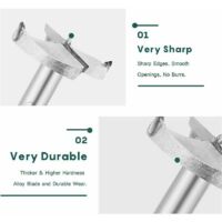 Mèche Forstner 90mm - Foret à Bois Qualité Supérieure Pour Perçage Précis