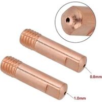 42 Pièces Buses Et Pointes De Contact MIG/MAG MB15 - 0,8mm Et 1,0mm - Pour Torche Soudure - Cuivre Haute Conductivité