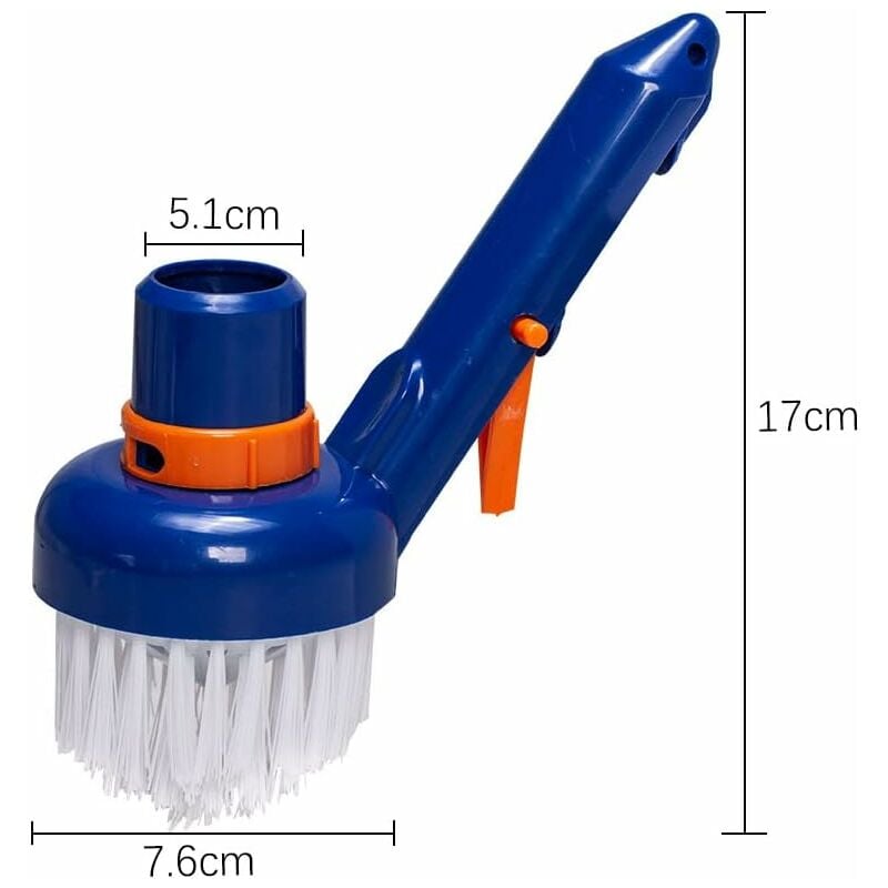 Balai triangulaire avec brosses piscine liner Blue Line