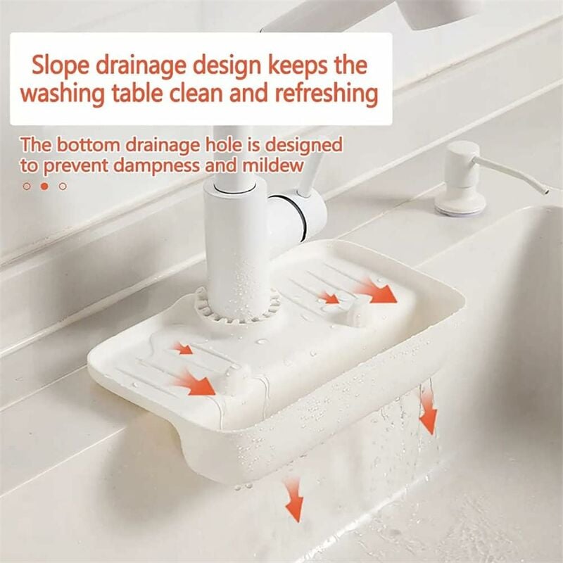 TAMPON DE ROBINET D'évier De Protection Anti-Éclaboussures Absorbant