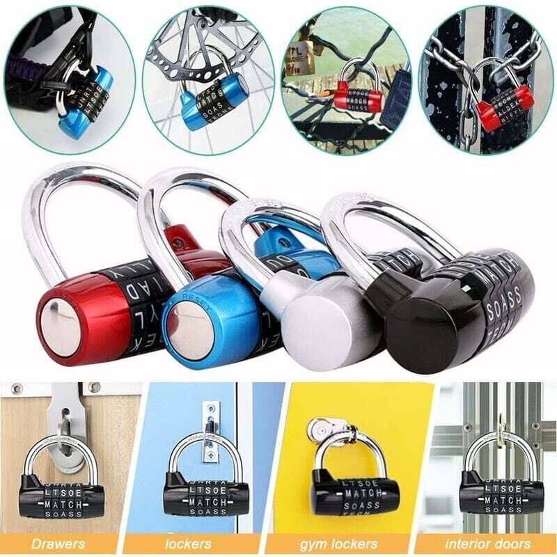 Cadenas à Combinaison à Cadran Standard, Plaque Tournante Noire De