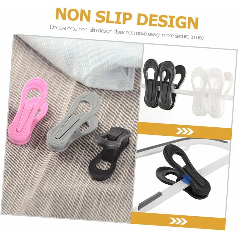 30 pièces cintre antidérapant cintres porte-serviettes Clips cintre pinces  vêtements pinces à doigts cintre polyvalent