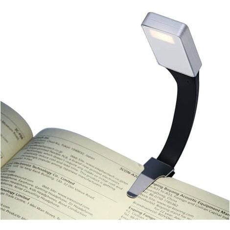 Livre de Lumière pour la Lecture au Lit la Nuit, Clip sur la Lumière de  Livre Ambré, Lumière de Nuit de Lecture Menée Chaude, Rechargeable USB 